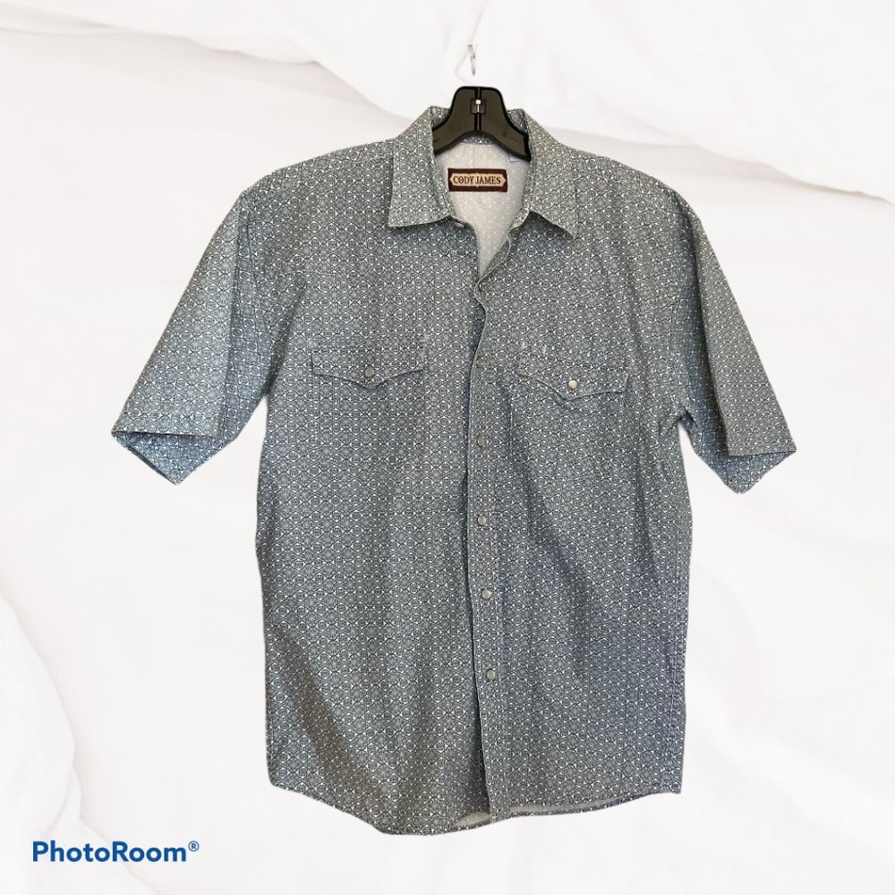 Cody James Western Shirt Medallion Pattern Large